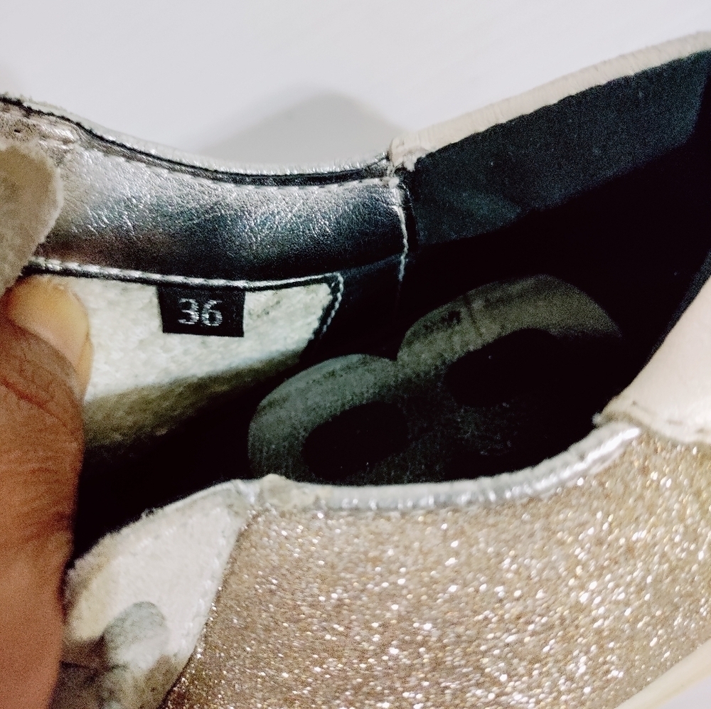 P448 John sneakers pink glitter size 36 - Picture 7 of 7